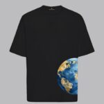 CDM World Map T- shirt Black